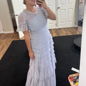 Needle & Thread valentine ruffle gown